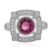 Mexican Pink Fluorite Silver Ring