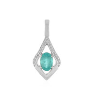 Blue Apatite Silver Pendant