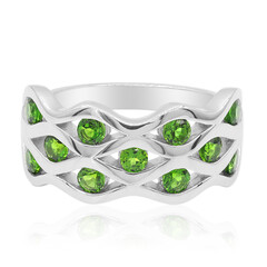 Russian Diopside Silver Ring