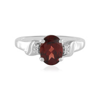 Mozambique Garnet Silver Ring