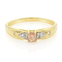 Padparadscha Sapphire Silver Ring