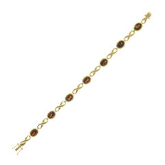 9K Garnet Gold Bracelet (CUSTODANA)