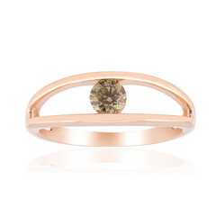 9K VS1 Argyle Rose De France Diamond Gold Ring