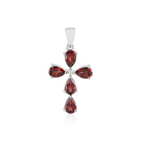 Mozambique Garnet Silver Pendant