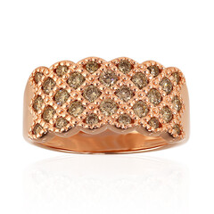 14K SI1 Argyle Rose De France Diamond Gold Ring