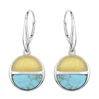 Turquoise Silver Earrings