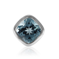Sky Blue Topaz Silver Pendant