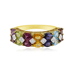 Rhodolite Silver Ring