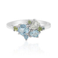 Sky Blue Topaz Silver Ring