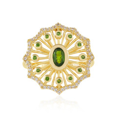 Russian Diopside Silver Ring