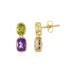 Zambian Amethyst Silver Earrings