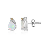 Welo Opal Silver Earrings (Granulieren)
