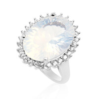 Blue Moon Quartz Silver Ring