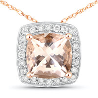 14K Morganite Gold Necklace
