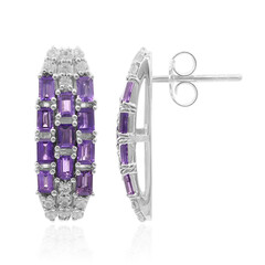 Amethyst Silver Earrings (Remy Rotenier)