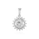 Zircon Silver Pendant