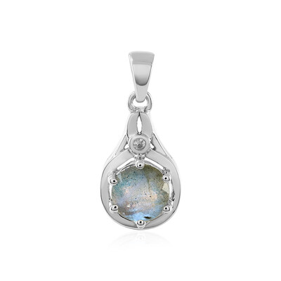 Labradorite Silver Pendant
