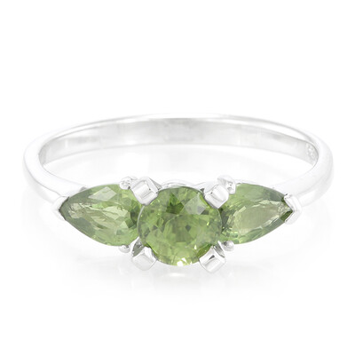 Mozambique Sapphire Silver Ring