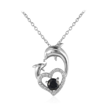 Blue Sapphire Silver Necklace