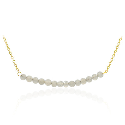 Rainbow Moonstone Silver Necklace