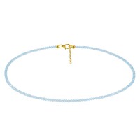Blue Apatite Silver Necklace