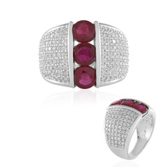 Madagascar Ruby Silver Ring (de Melo)
