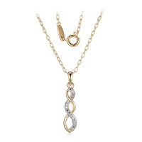 I3 (I) Diamond Brass Necklace (Juwelo Style)