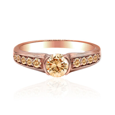 9K VS1 Argyle Rose De France Diamond Gold Ring (Annette)