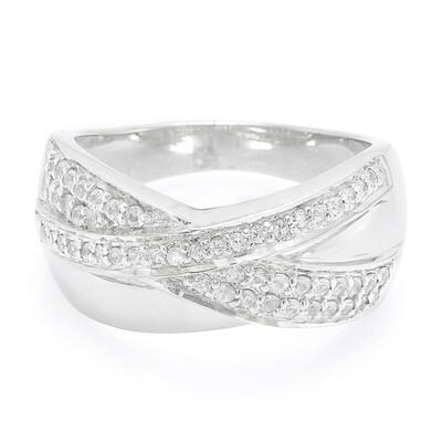 White Sapphire Silver Ring