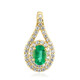Zambian Emerald Silver Pendant