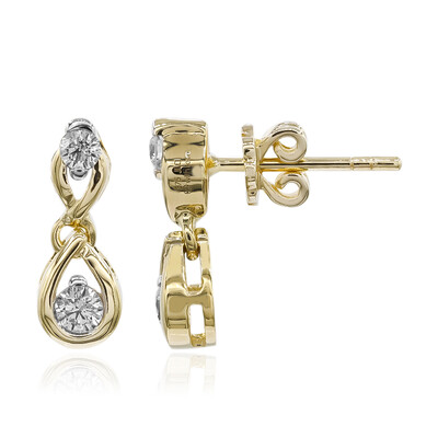 9K SI1 (G) Diamond Gold Earrings (Annette)