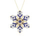 Cobalt Spinel Silver Necklace (Gems en Vogue)