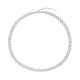 Rose Quartz Silver Necklace
