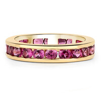 Rhodolite Silver Ring