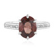 Pink Zircon Silver Ring
