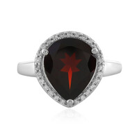 Mozambique Garnet Silver Ring