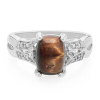 Red Tiger´s Eye Silver Ring