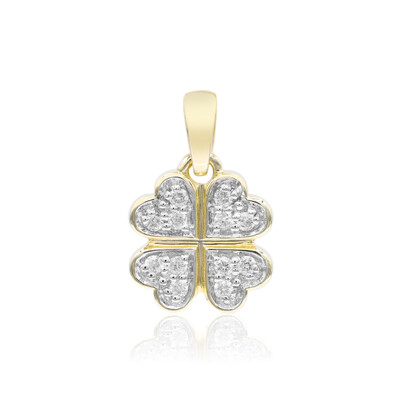 9K SI1 (G) Diamond Gold Pendant (Annette)