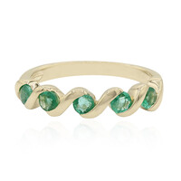 14K Zambian Emerald Gold Ring