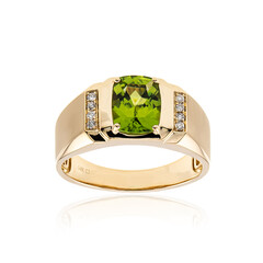 14K Dashihe Peridot Gold Ring (CIRARI)