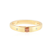 I3 Red Diamond Silver Ring
