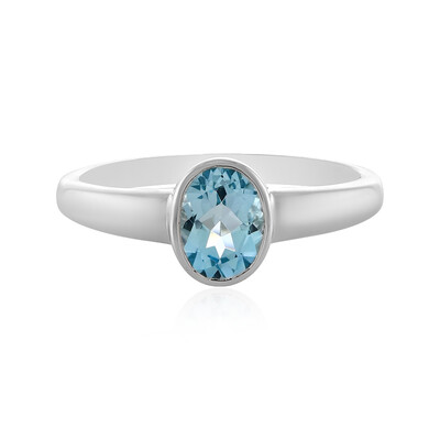 Sky Blue Topaz Silver Ring