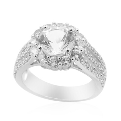 Danburite Silver Ring