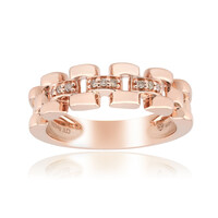 SI1 Argyle Rose De France Diamond Silver Ring