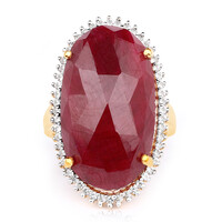 Ruby Silver Ring