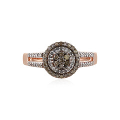 I3 Brown Diamond Silver Ring