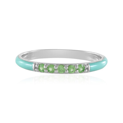 Kenya Tsavorite Silver Ring