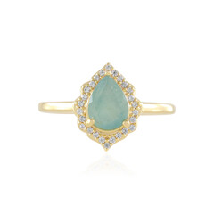 Grandidierite Silver Ring