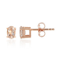 Morganite Silver Earrings