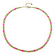 Pink Ethiopian Opal Silver Necklace (Riya)
